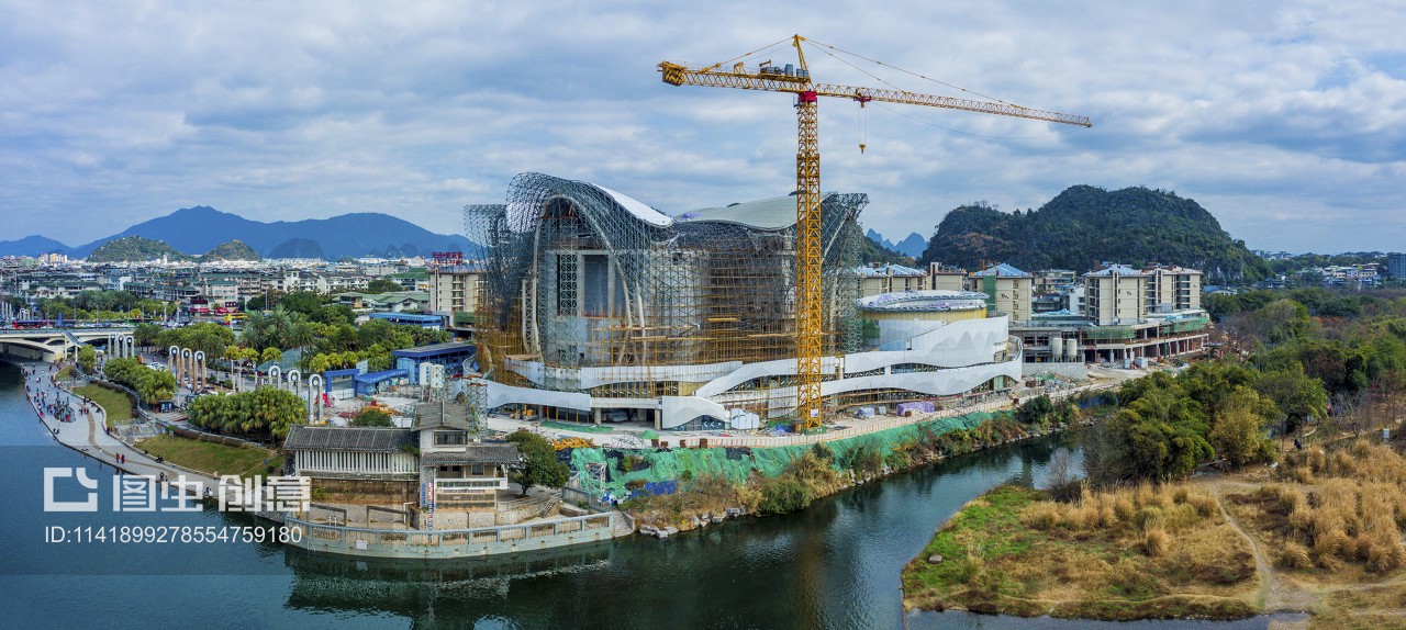 鸟瞰漓江之畔 桂林漓江歌剧院建设蓝图与城市文化发展新篇章